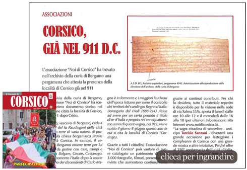 Articolo Giornale di Corsico - giugno 2011